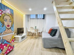 Minimalist Studio with Mezzanine